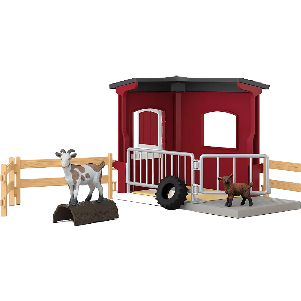 meinspielzeug - Schleich Farm World Ziegenstall | Bauernhoftiere
