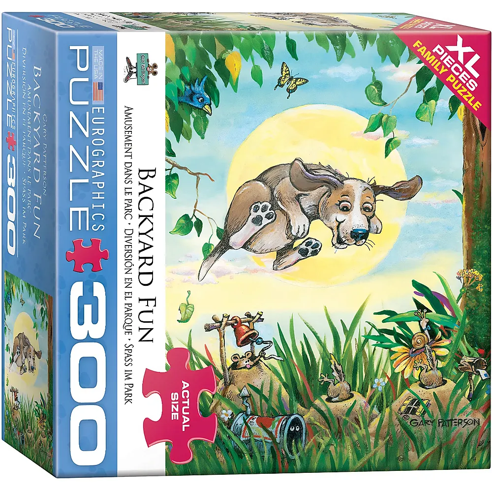 Eurographics Puzzle Backyard Fun Dog - 300 Teile - Puzzle 105-300 Teile