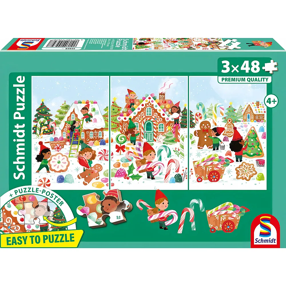 Schmidt Puzzle 3in1 Endlich Weihnachten - 48 Teile