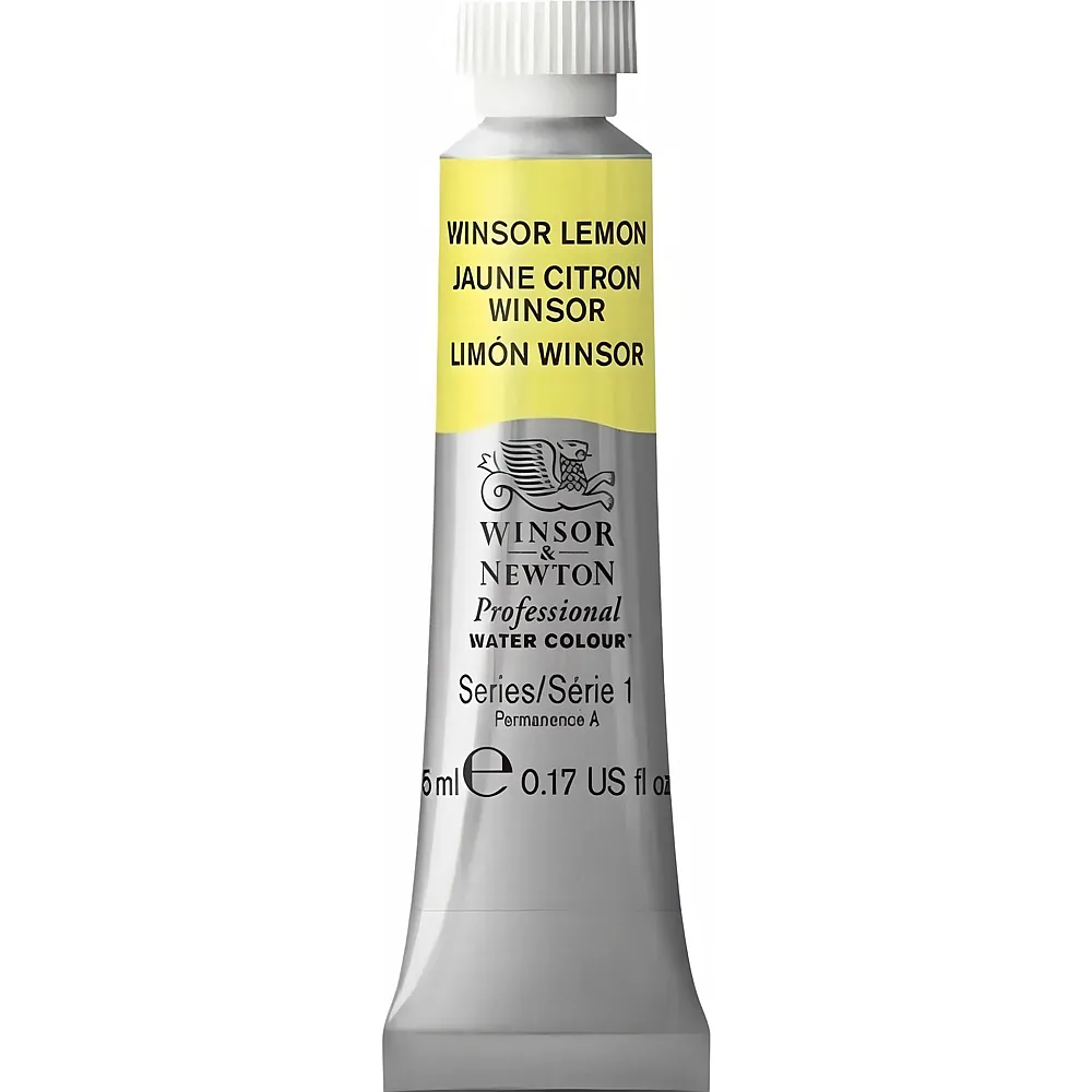 Winsor & Newton Professional Water Colour Aquarellfarbe Winsorzitron - 5 ml | Farbe & Kreide