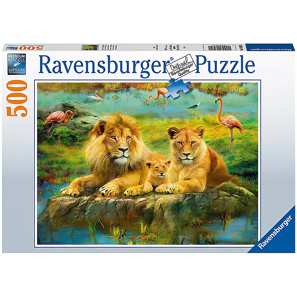 Ravensburger Puzzle Lwen in der Savanne 500Teile