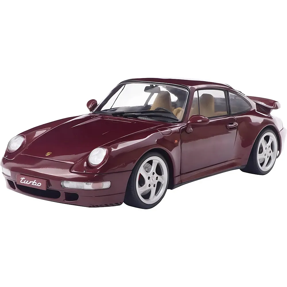 meinspielzeug - Solido 1:18 Porsche 911 993 Turbo 1997 Rot | Die-Cast 1:18