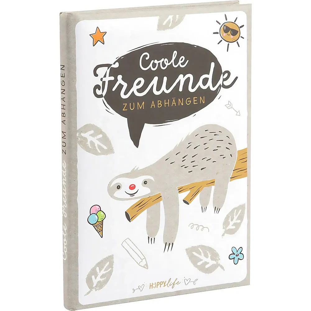 Goldbuch Freundebuch Faultier
