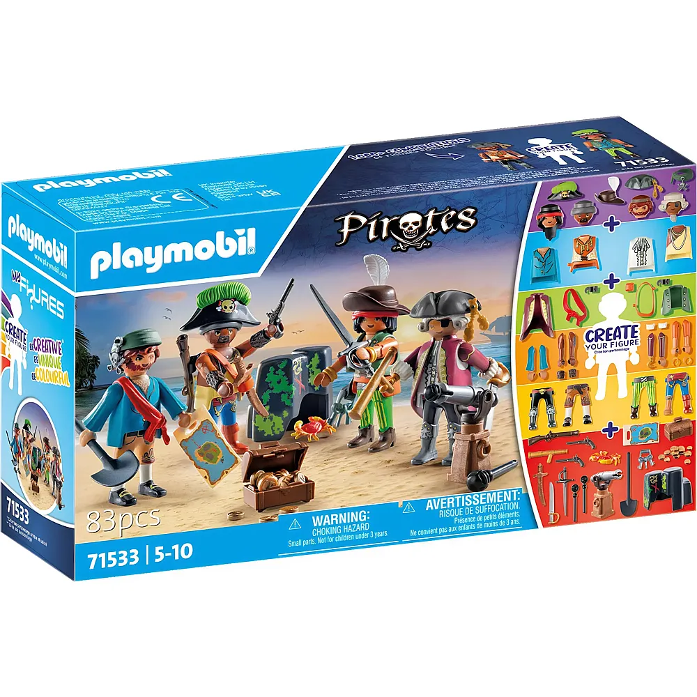 PLAYMOBIL Pirates My Figures Piraten 71533