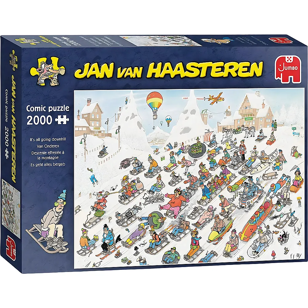 Jumbo Puzzle Jan van Haasteren Es geht nur bergab 2000Teile