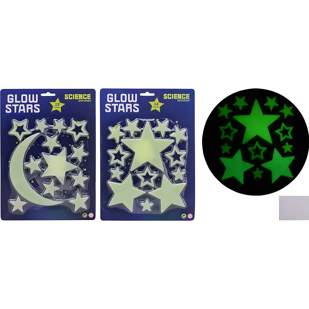 Sombo Mond und Sterne assortiert Glow in the dark - Suche