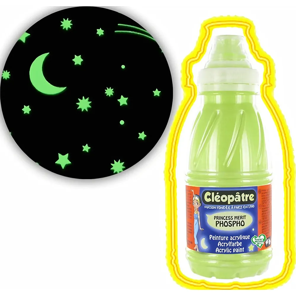 Cleopatre Princess Merit - Acrylfarbe 250ml Phosphoreszierende