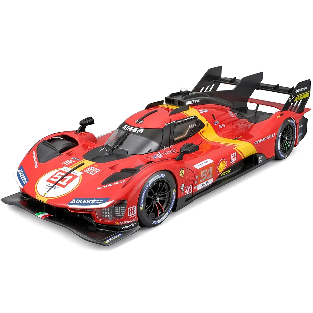 Bburago 1:18 Ferrari Signature 499P LeMans Champ. 2023 Rot