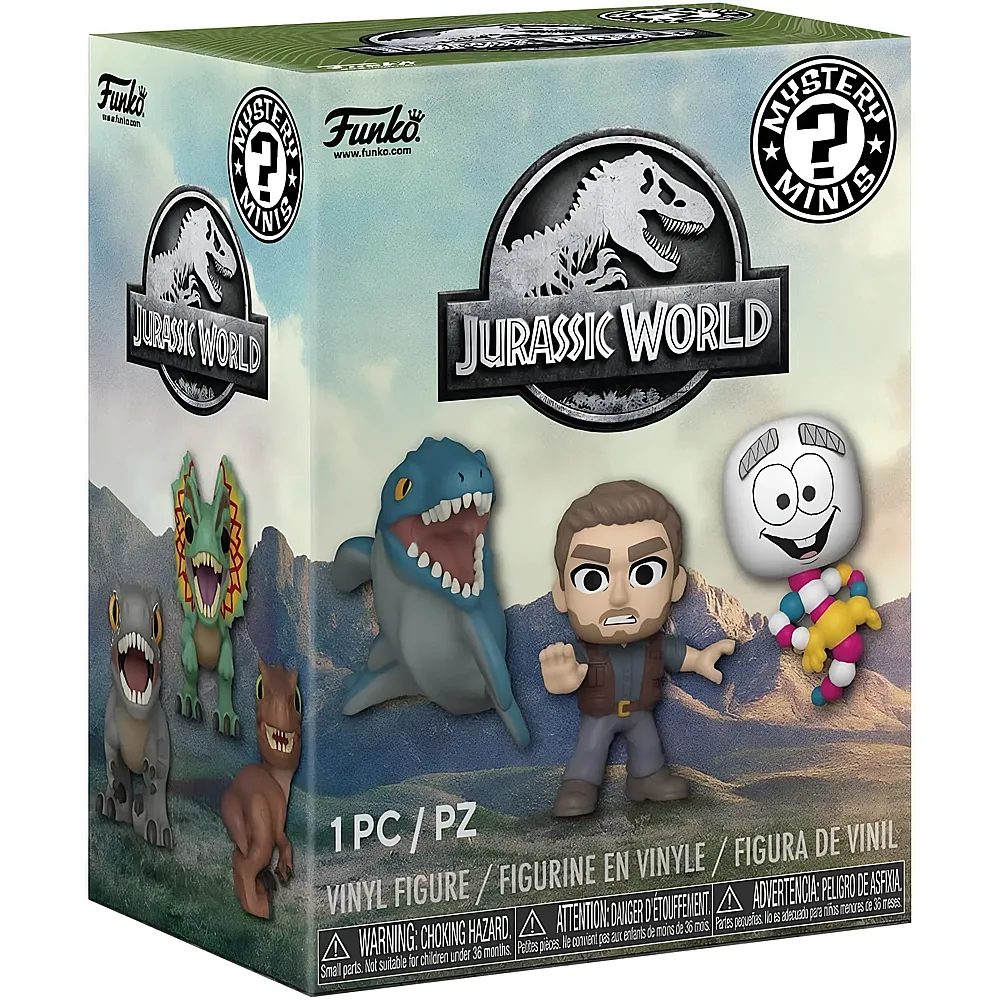Funko Mystery Minis Jurassic P&W Blindpacks im Thekendisplay