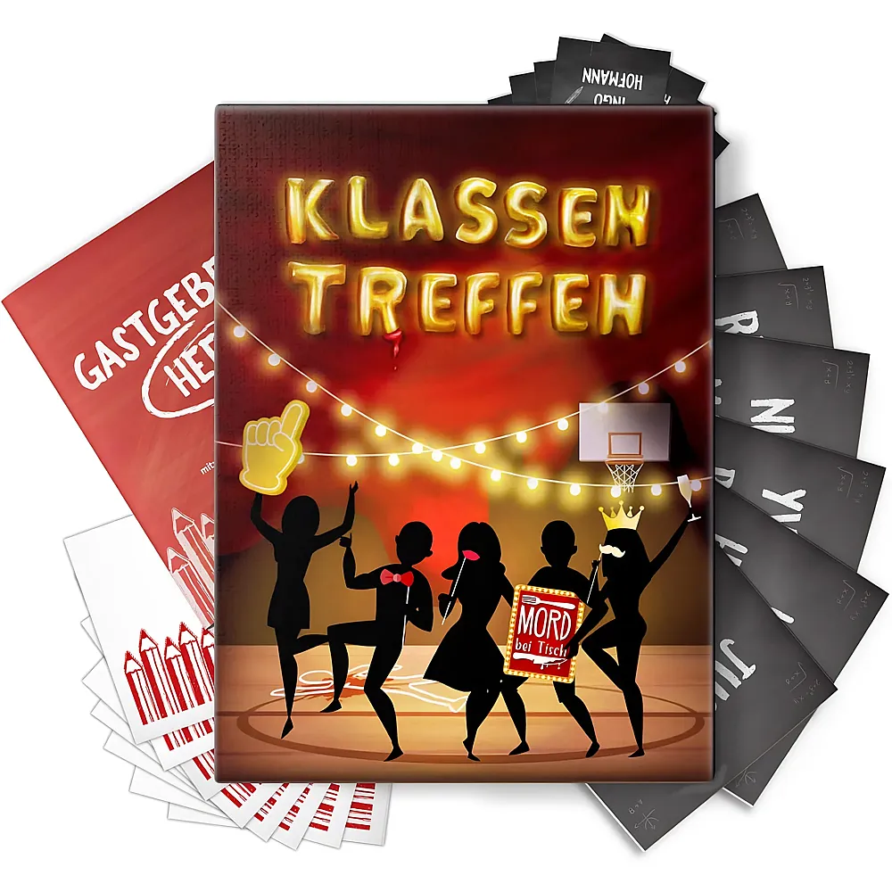 meinspielzeug - Mord bei Tisch Krimidinner f�r Zuhause - Der Klassentreffen Fall | Partyspiele
