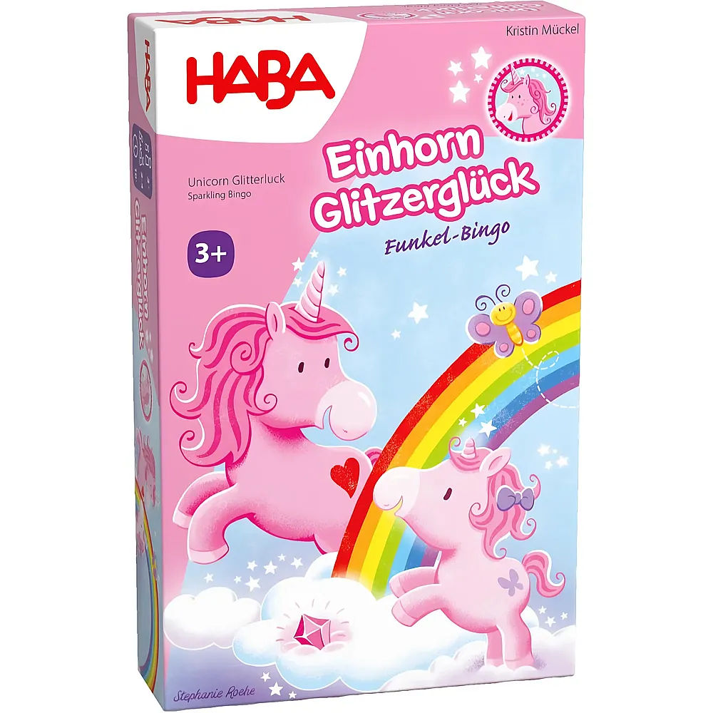 HABA Einhorn Glitzergl�ck Funkel-Bingo