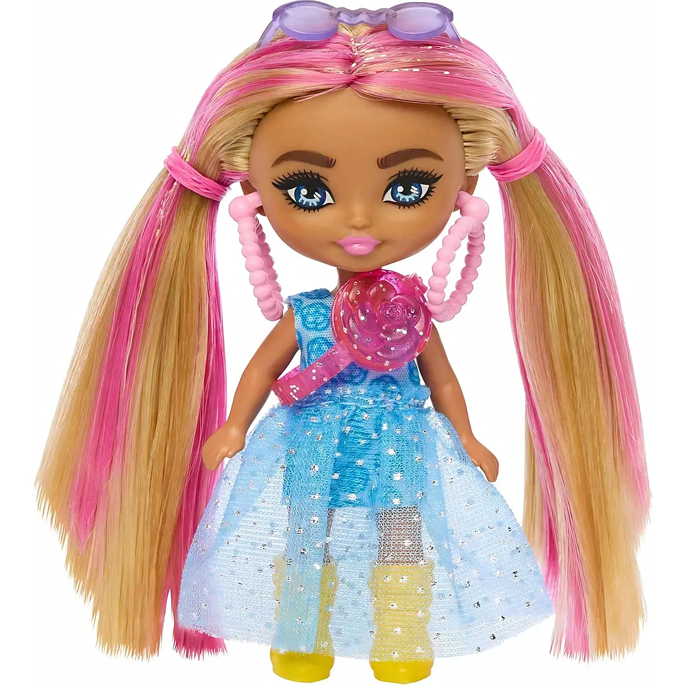 Barbie Extra Mini Mini Doll - Pigtails w/ Pink Streak