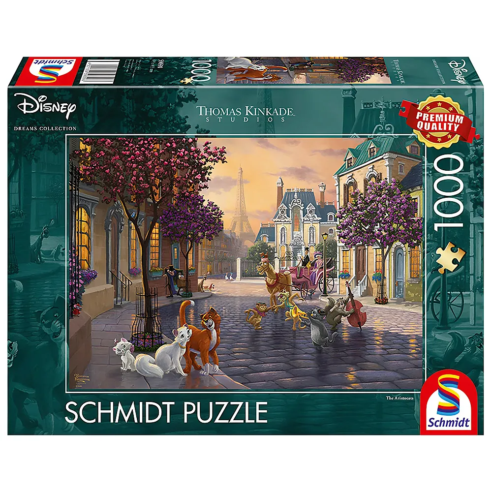 Schmidt Puzzle Thomas Kinkade Disney The Aristocats 1000Teile
