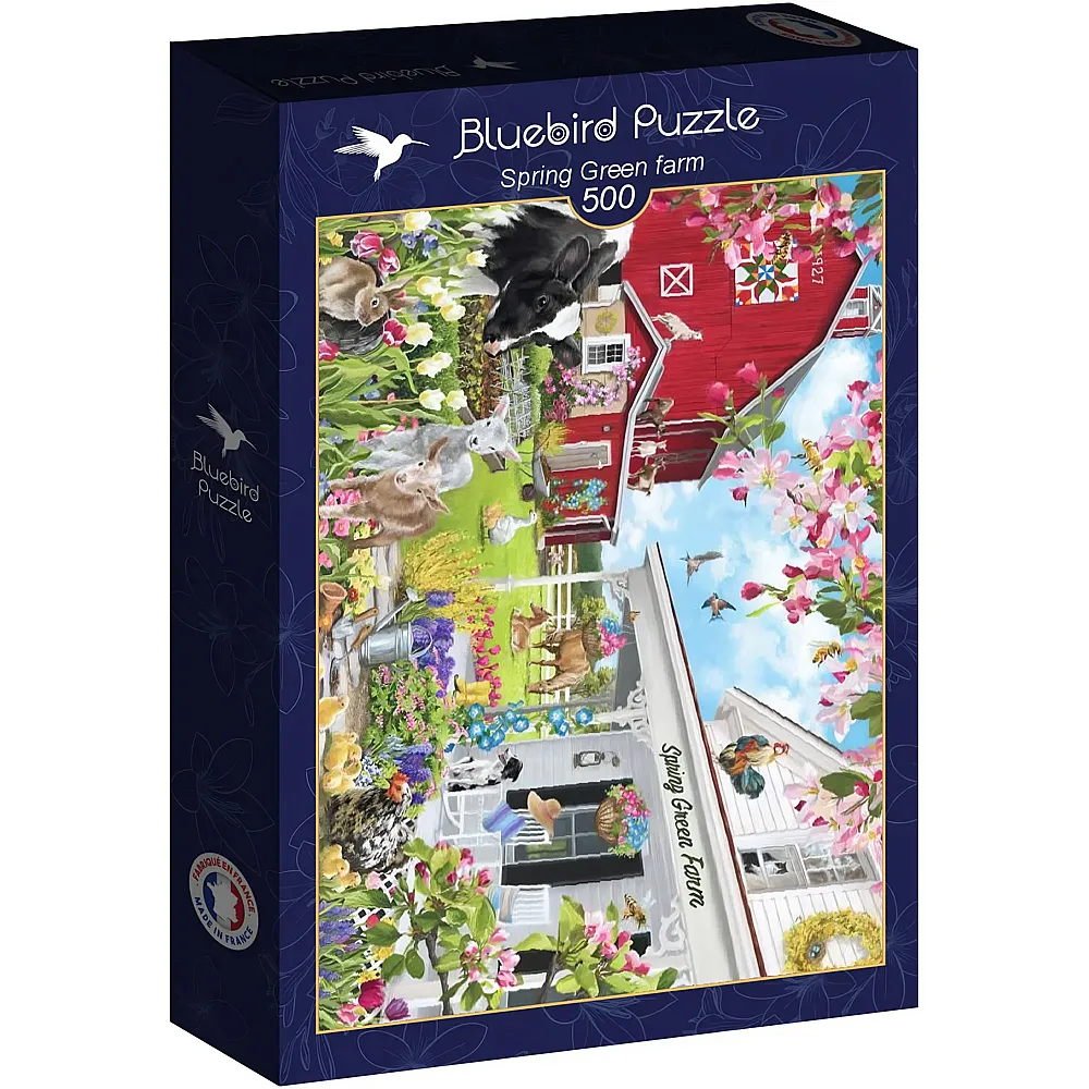 Bluebird Puzzle Spring Green farm 500Teile