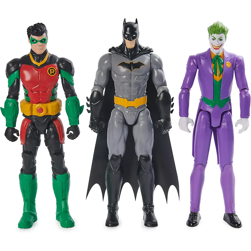Spin Master 3er Pack Batman & Robin vs. The Joker - 30 cm