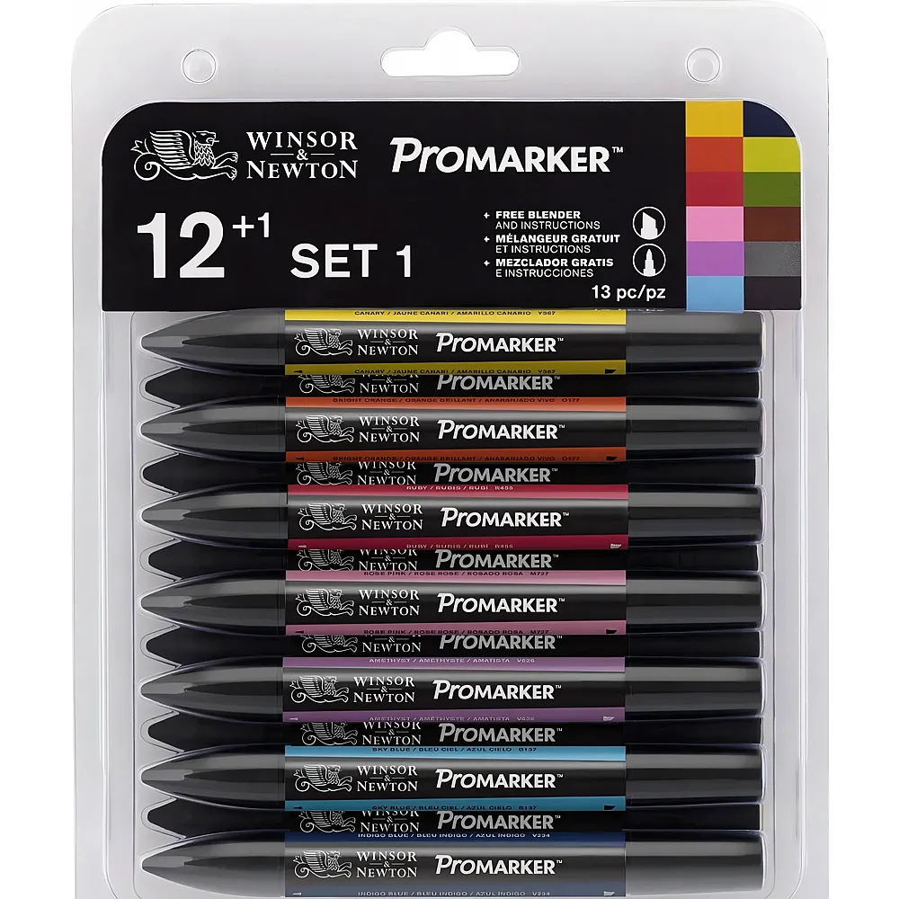 Winsor & Newton W&n Promarker 12+1 Set 1