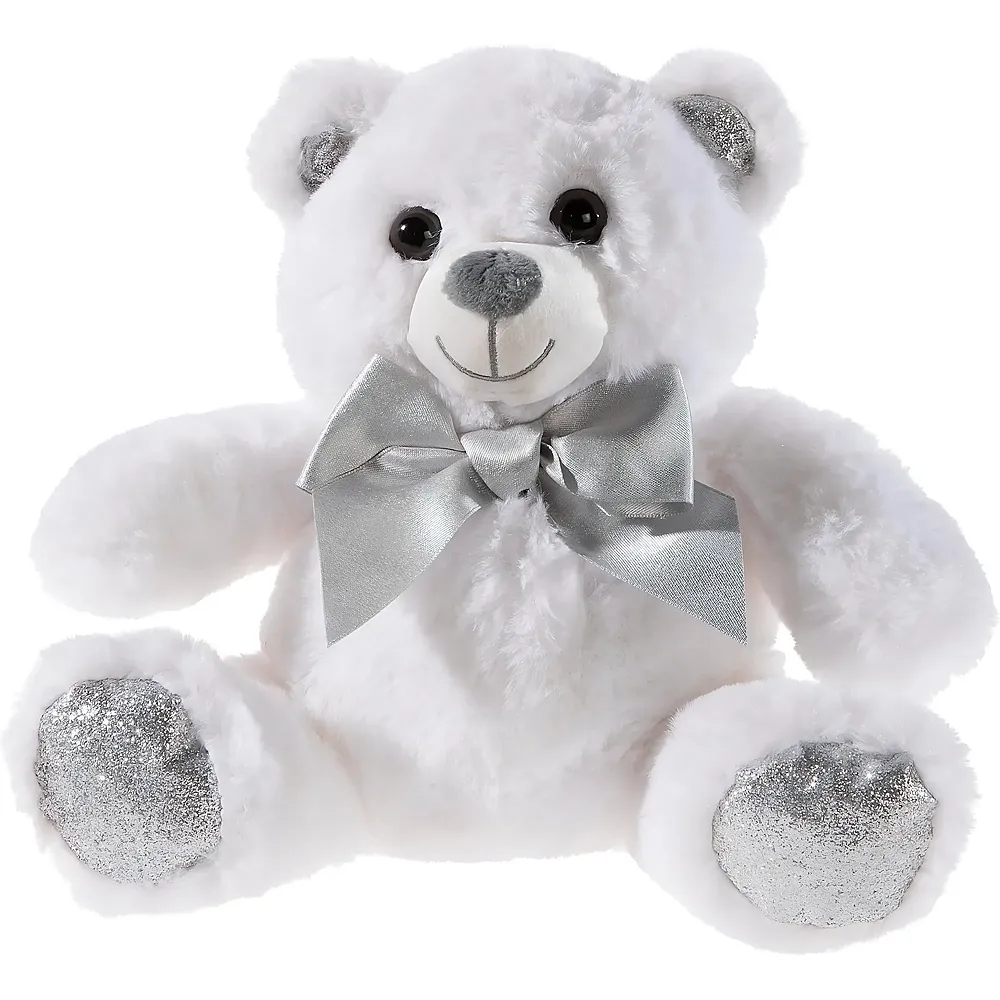 Heunec B�r mit Schleife Weiss - 25 cm - B�ren Pl�sch
