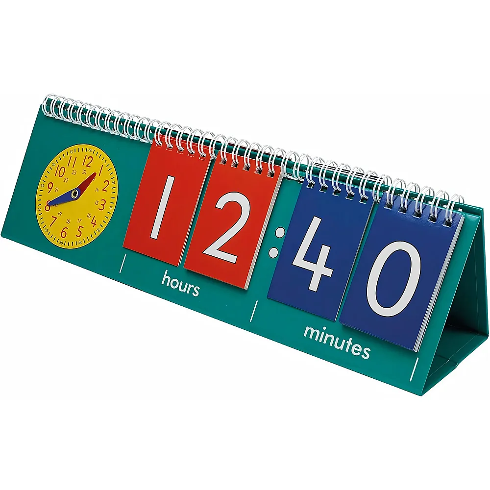 Hagemann Klappen-Flipchart Uhrzeit mit Analoguhr