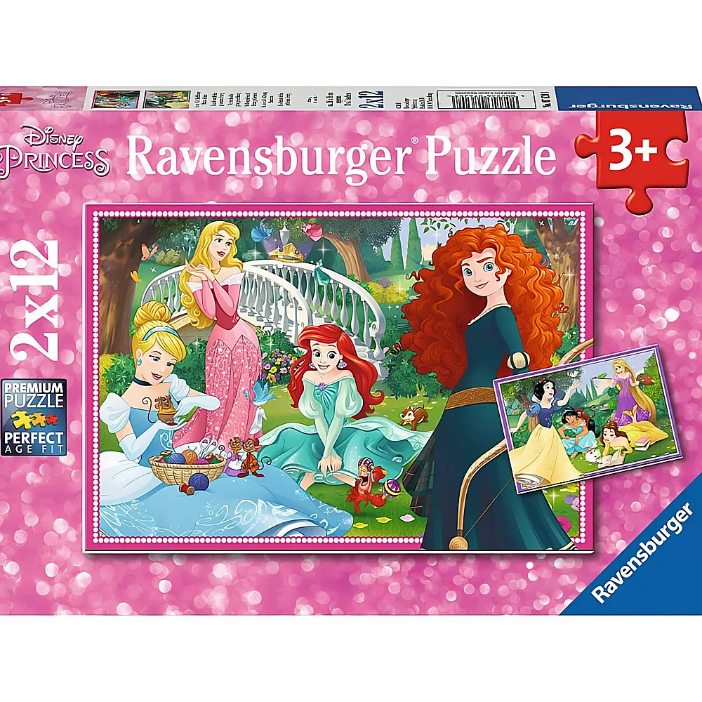 Ravensburger Puzzle Disney Princess In der Welt der Prinzessinnen 2x12