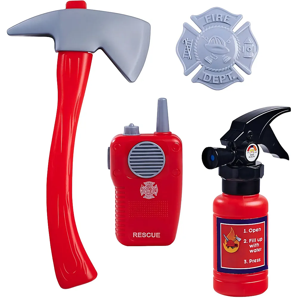 Simba Feuerl�scher mit Spr�hfunktion, Axt, Funkger�t mit Sound