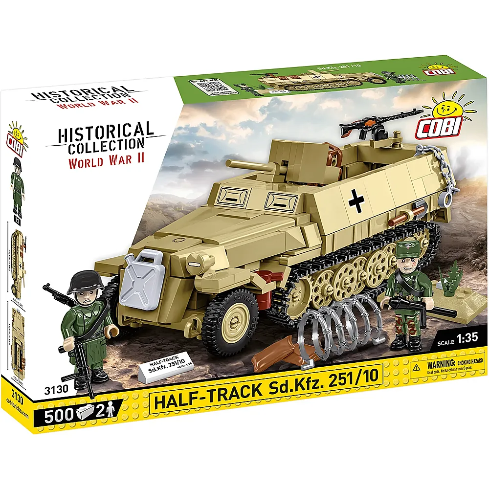 COBI Historical Collection Sch�tzenpanzerwagen Half-Track Sd.Kfz. 251/10 3130