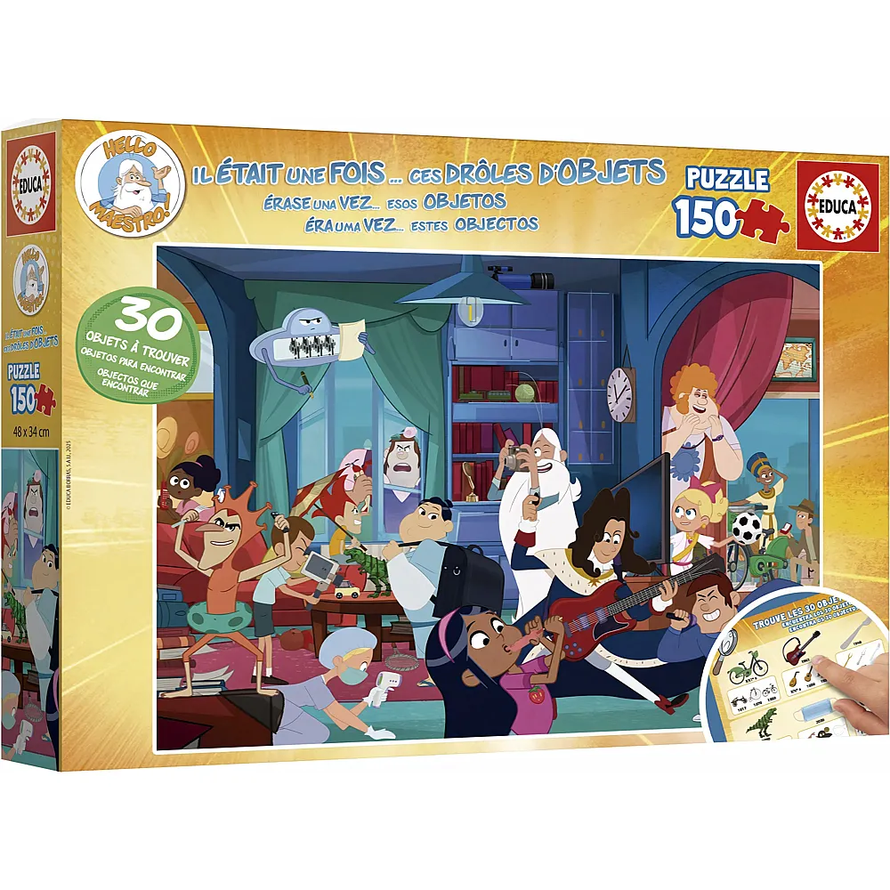 Educa Puzzle Il �tait une Fois... ces Dr�les d'Objets - 150 Teile