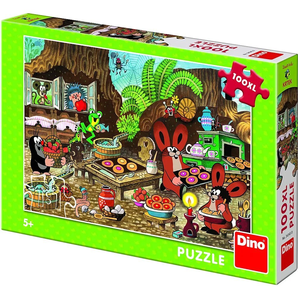 Dino Puzzle The Little Mole - 100 Teile