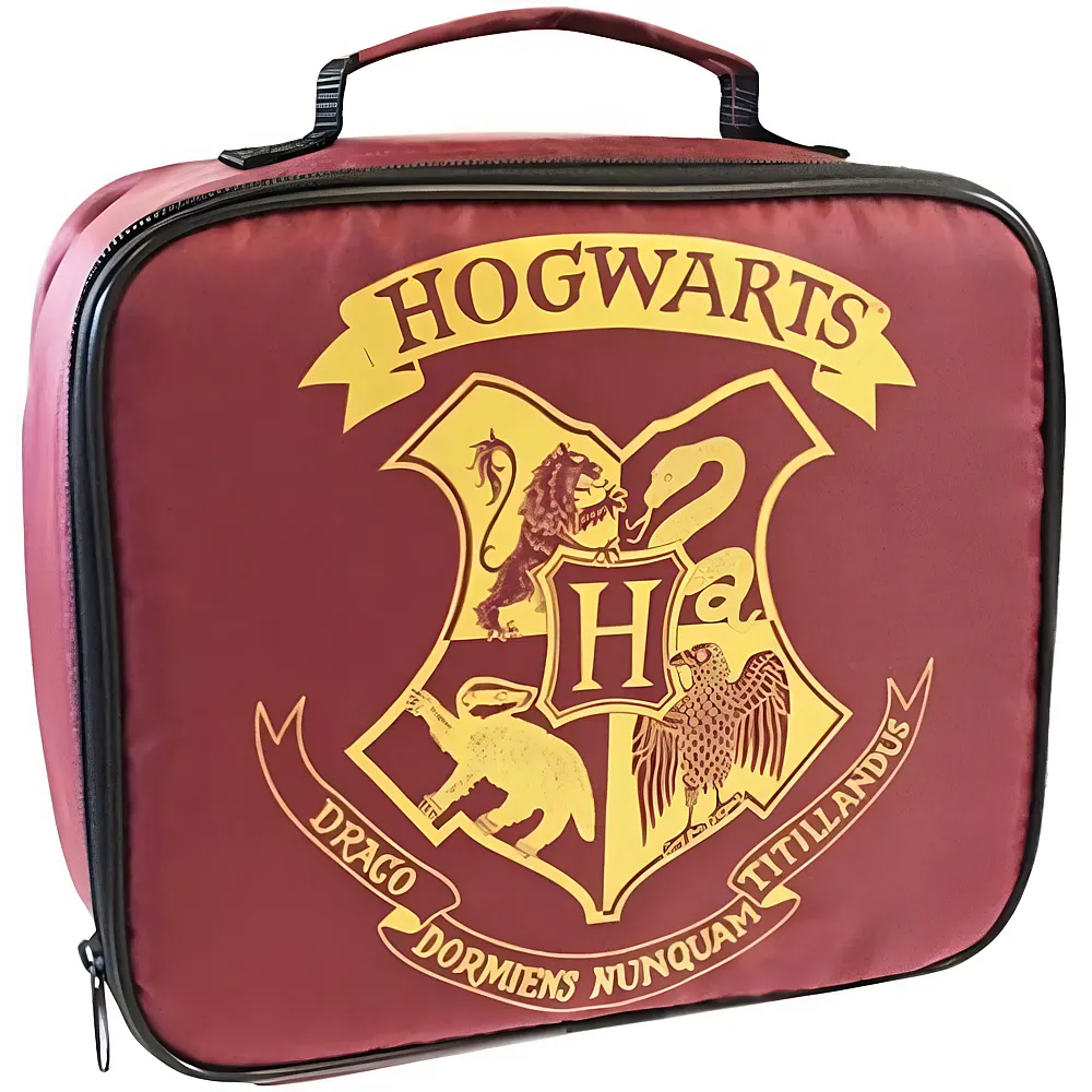 meinspielzeug - Kids Licensing Harry Potter - Fr�hst�ckstasche burgunderfarben mit Hogwartslogo / Lunchbag Burgundy with Logo