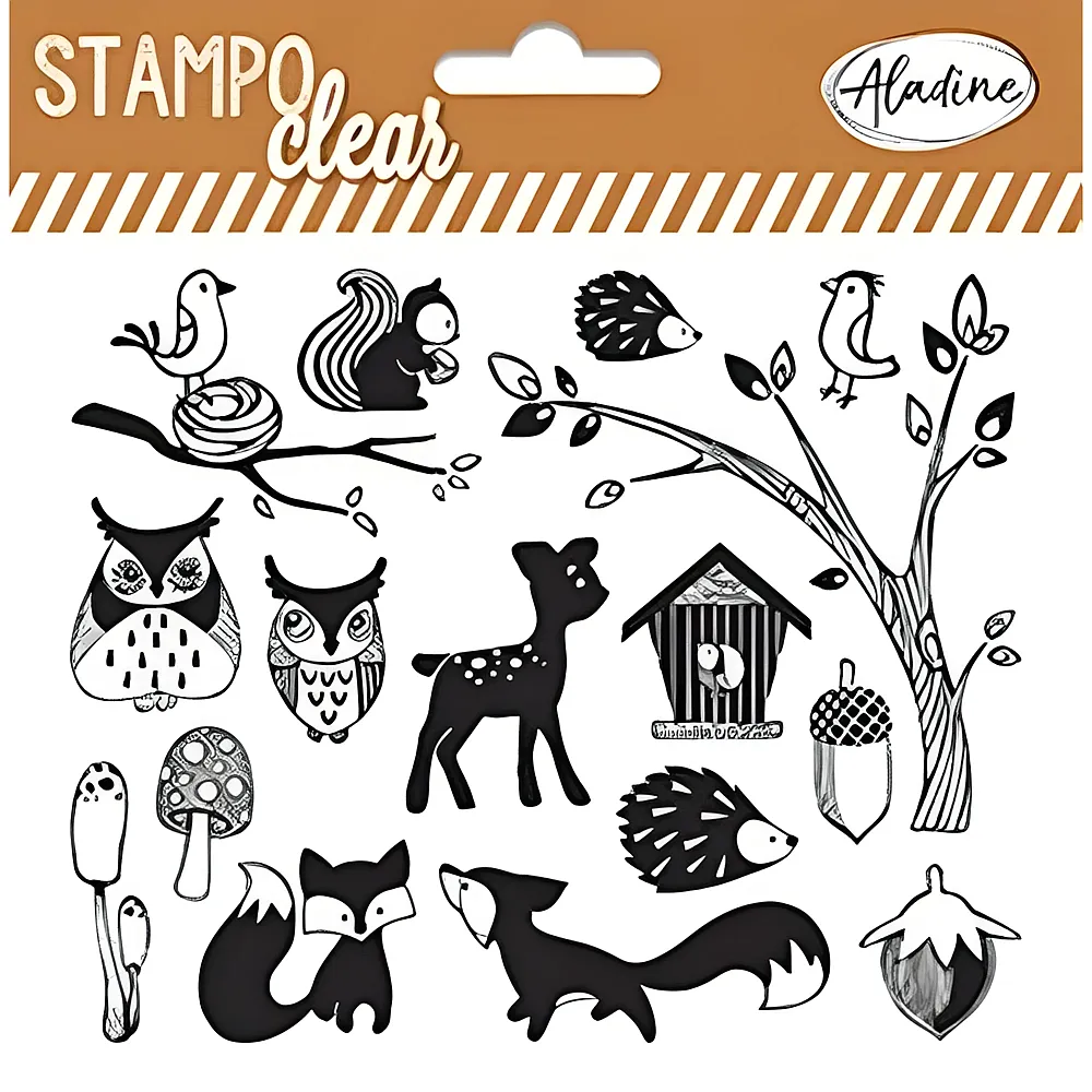 Aladine clear Stempel Wald | Stempelsets