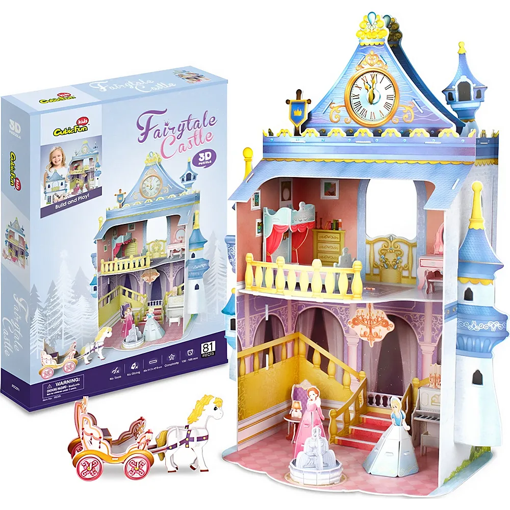 meinspielzeug - Cubic Fun Puzzle M�rchenschloss 81Teile | 3D Puzzle