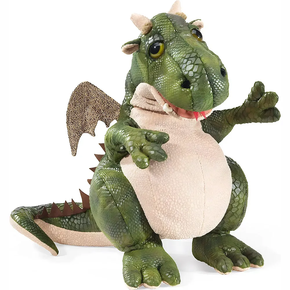 Folkmanis Handpuppe Freundlicher Drache 43cm