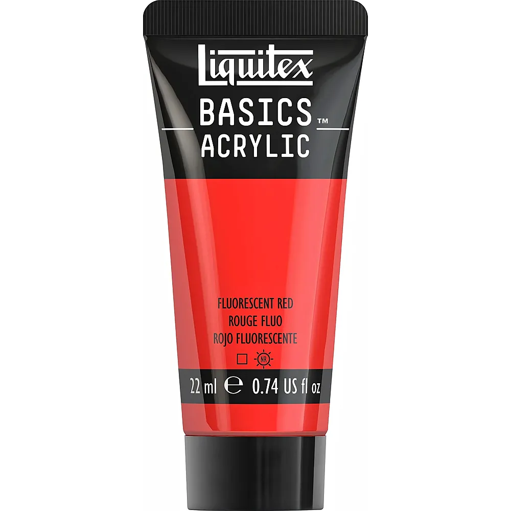 Liquitex Lqx Basics Acrylfarbe 22ml Tube Rot Fluo - Suche