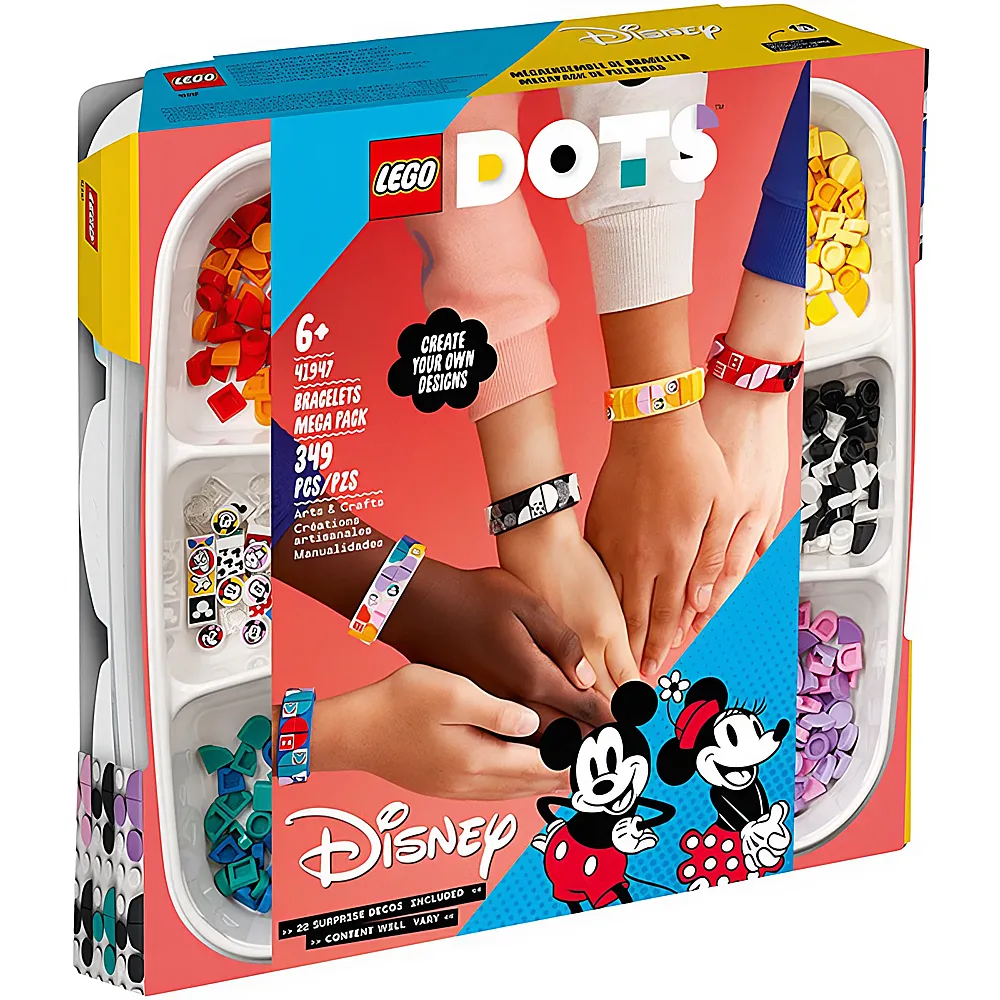 LEGO DOTS Mickey Mouse Mickys Armband-Kreativset 41947