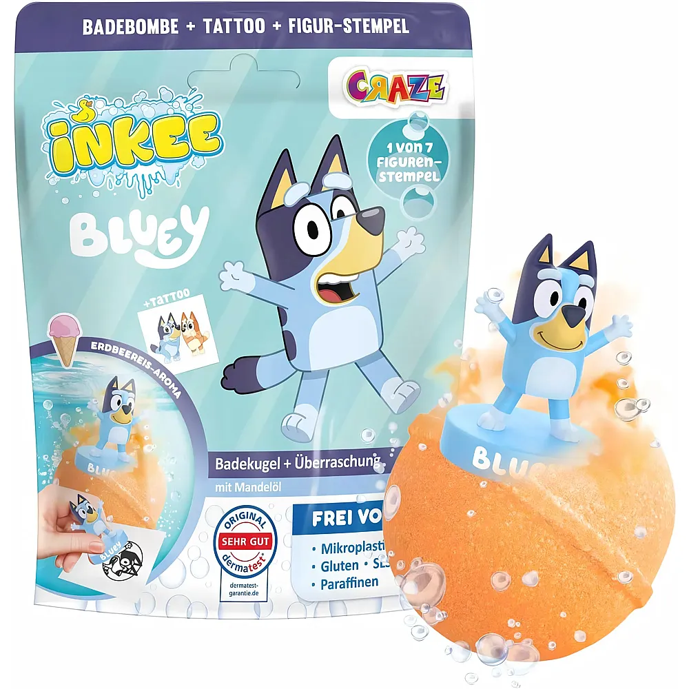 Craze Inkee �berraschungs-Badebombe Bluey - Suche