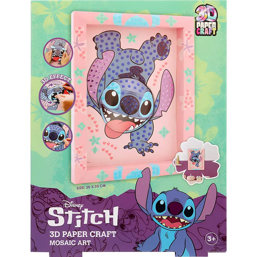 Canenco Lilo & Stitch 3D-Mosaik-Kunsthandwerksset Stitch