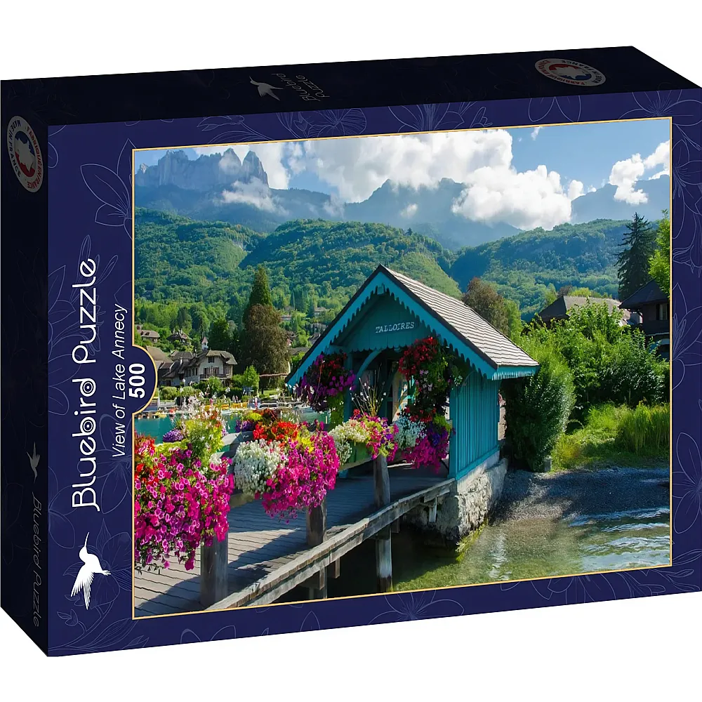 Bluebird Puzzle Blick auf den See von Annecy 500Teile