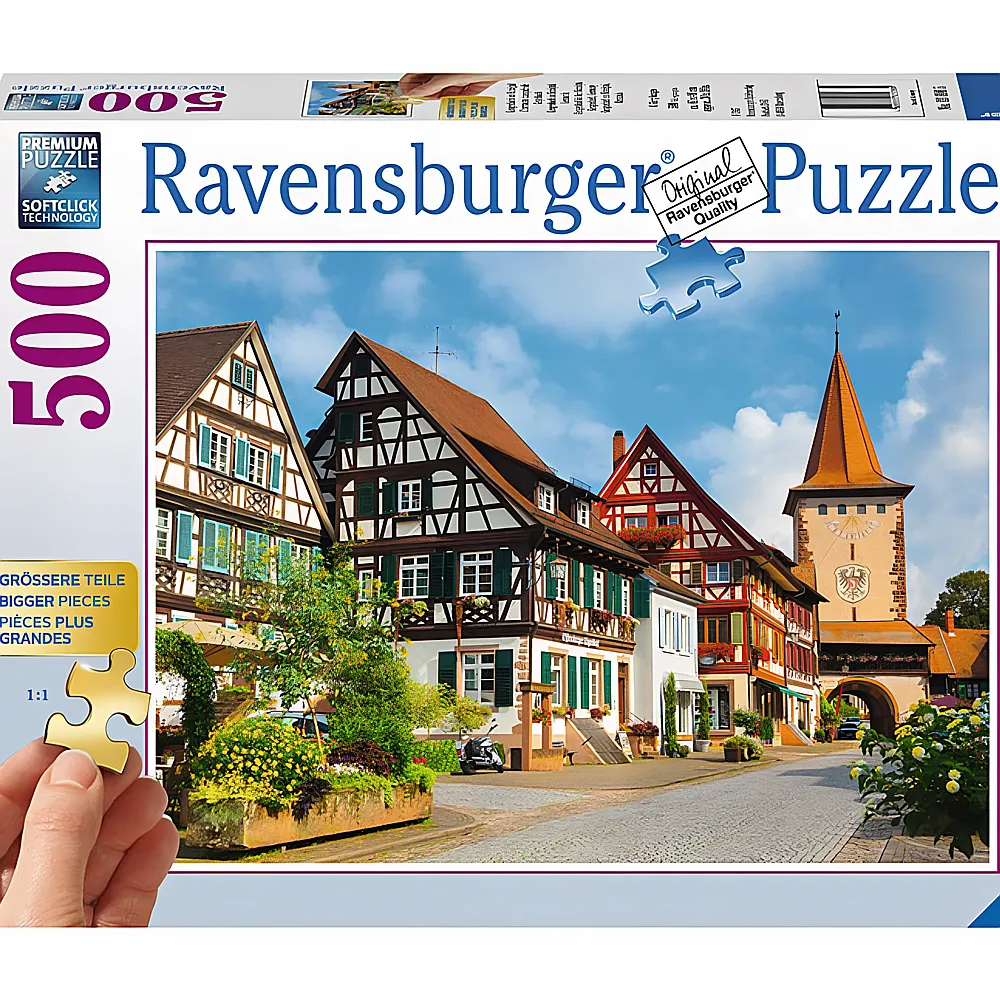 Ravensburger Puzzle grosse Teile Gengenbach im Kinzigtal 500Teile