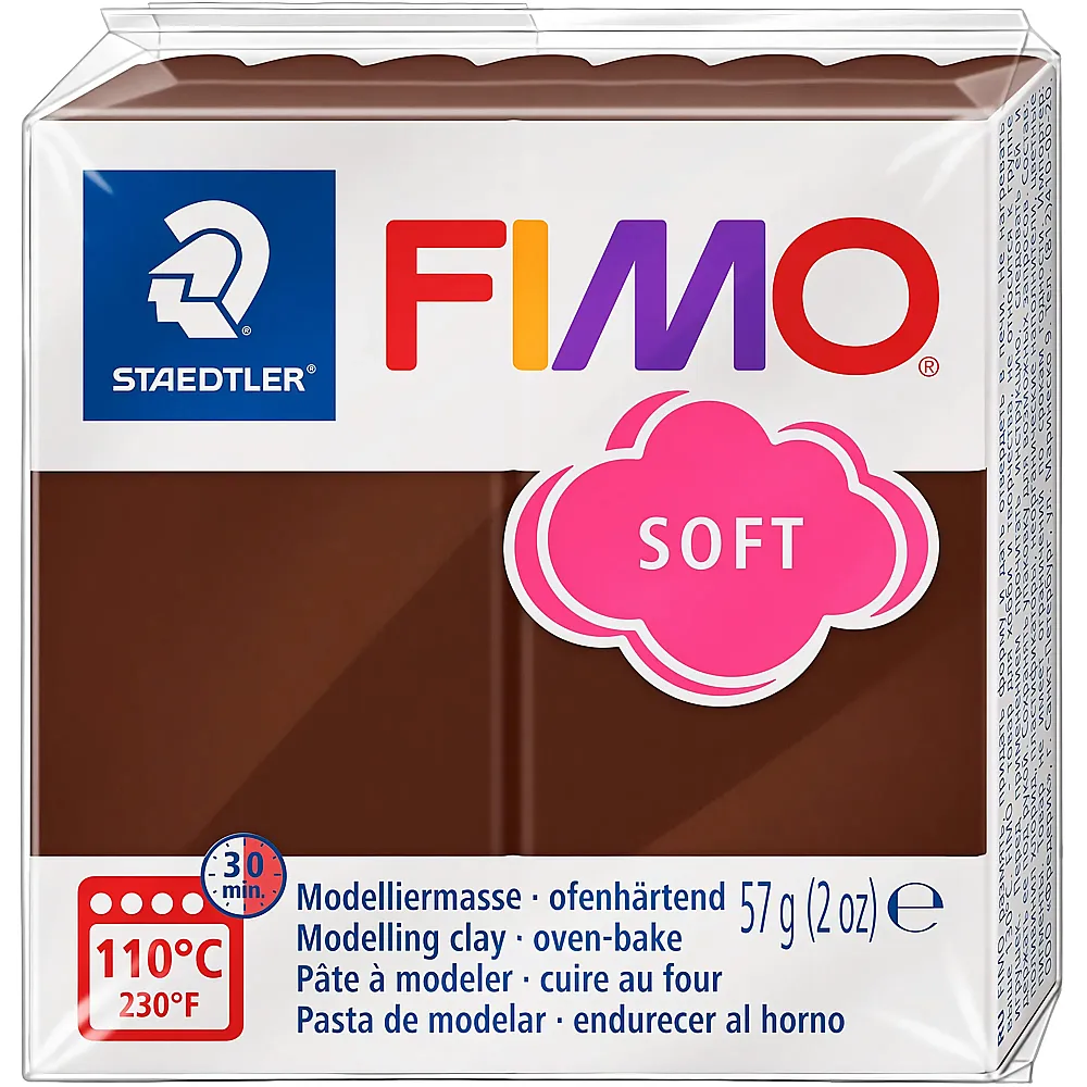 Fimo Soft Modelliermasse Schokolade - 57 g | Kneten & Formen