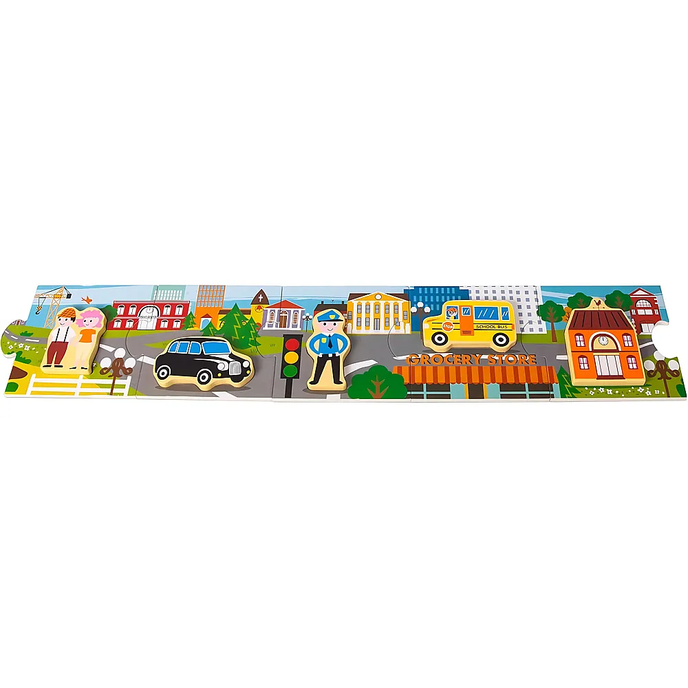 small foot Storypuzzle Stadt