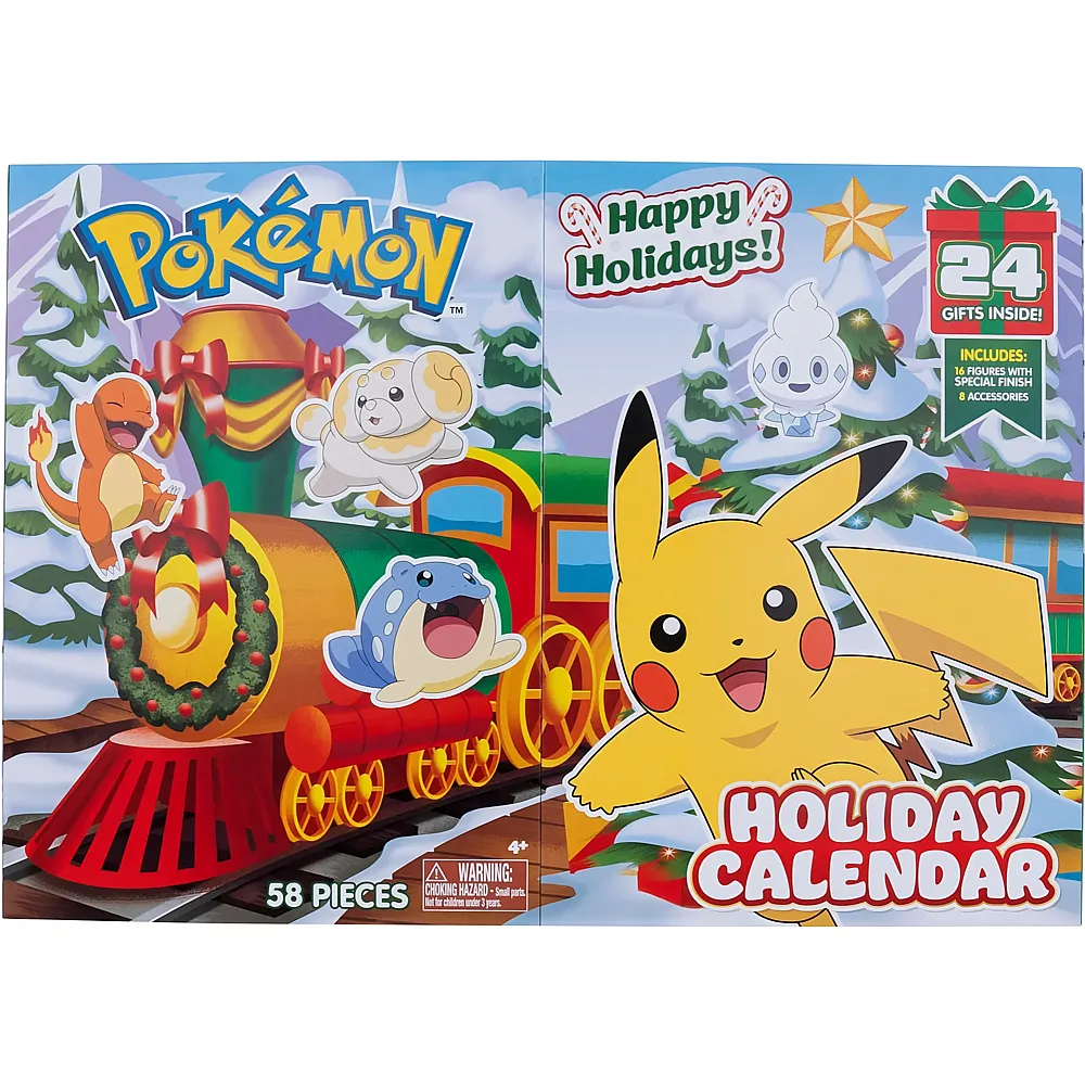 Jazwares Pokmon Adventskalender Happy Holidays