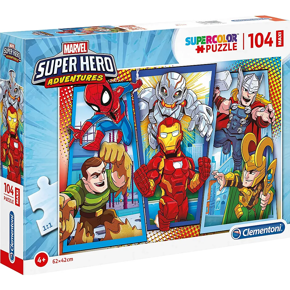 Clementoni Puzzle Supercolor Marvel Super Hero Avengers 104Teile