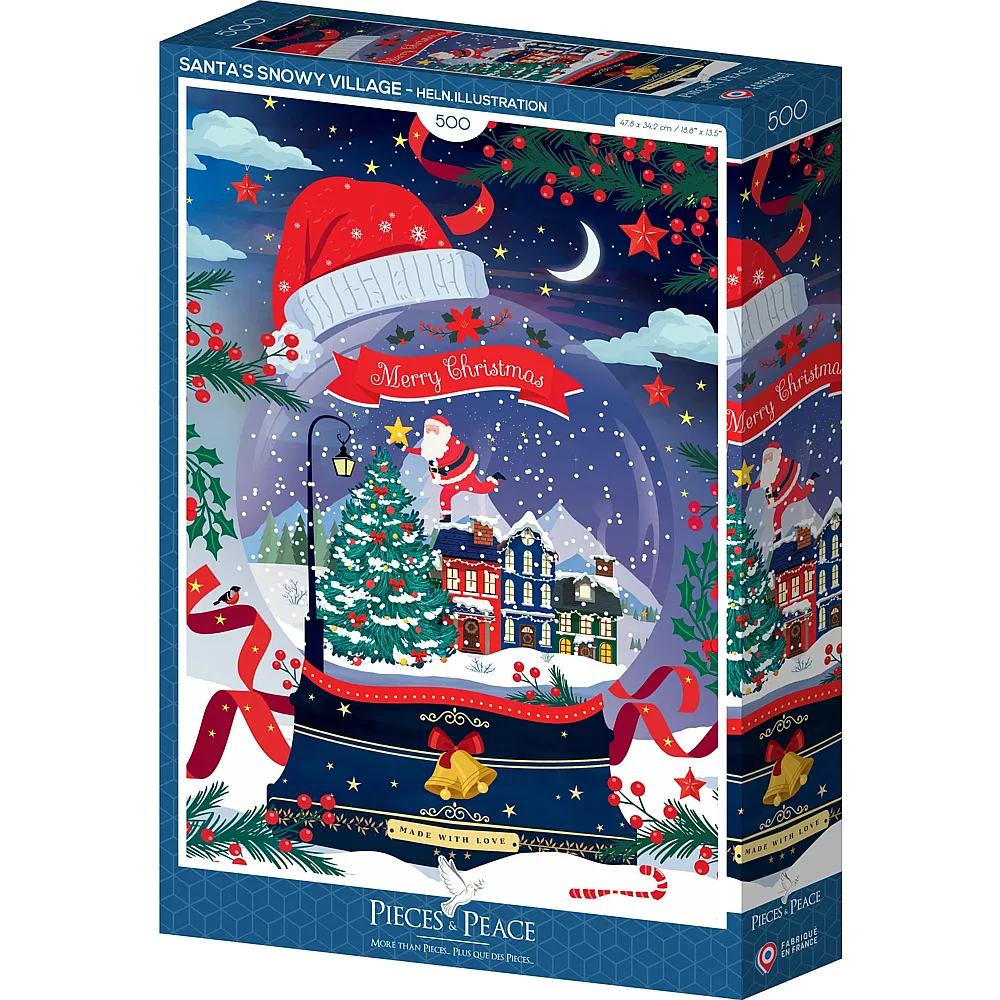 Pieces & Peace Puzzle Verschneites Weihnachtsdorf 500Teile