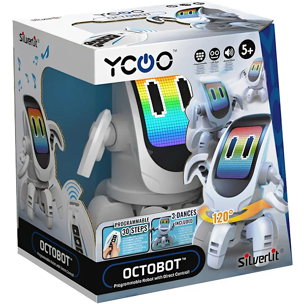 Silverlit Ycoo Octobot programmierbarer Roboter, Batt. xx xxx, ab 5 Jahren