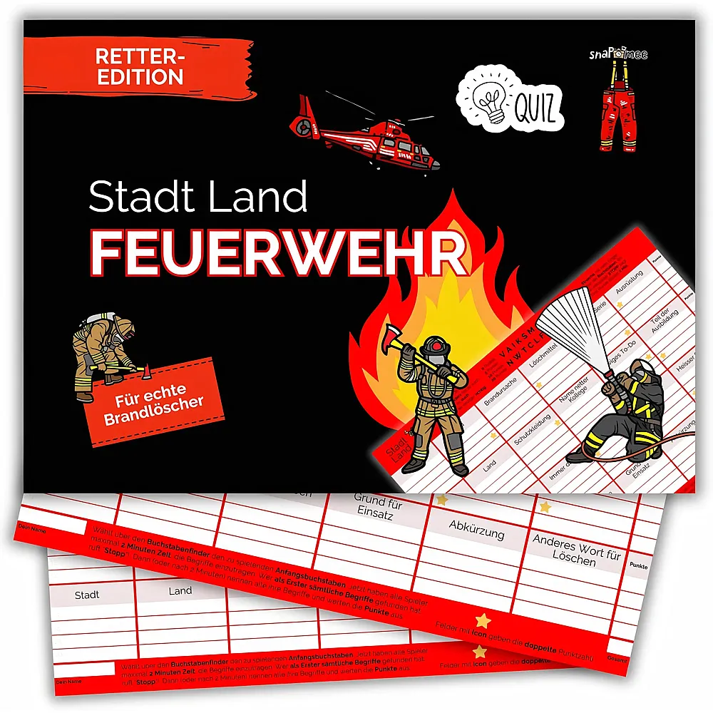 Fotospiel Stadt Land Feuerwehr