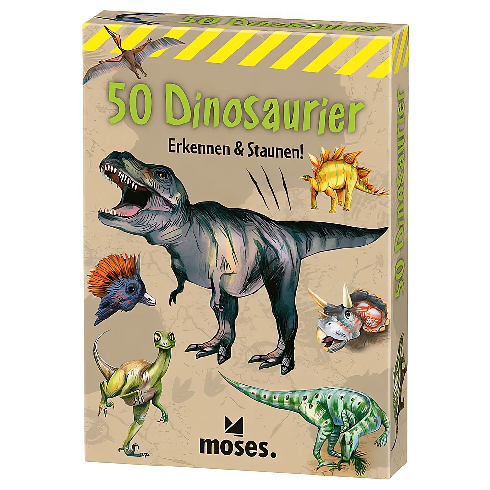 Moses Spiele 50 Dinosaurier | Wissenspiele