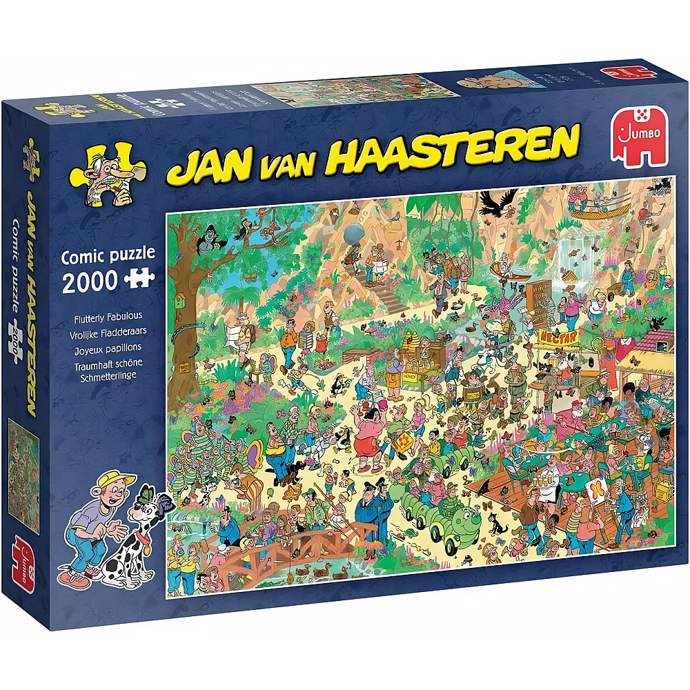 Jumbo Puzzle Jan van Haasteren Traumhaft sch�ne Schmetterlinge - 2000 Teile