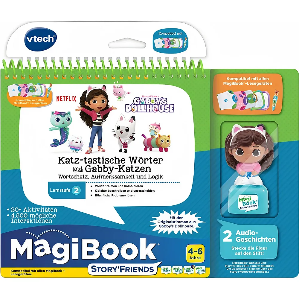 vtech Gabby's Dollhouse StoryFriend Lernfigur ohne Stift - Lernstufe 2 - Deutsch