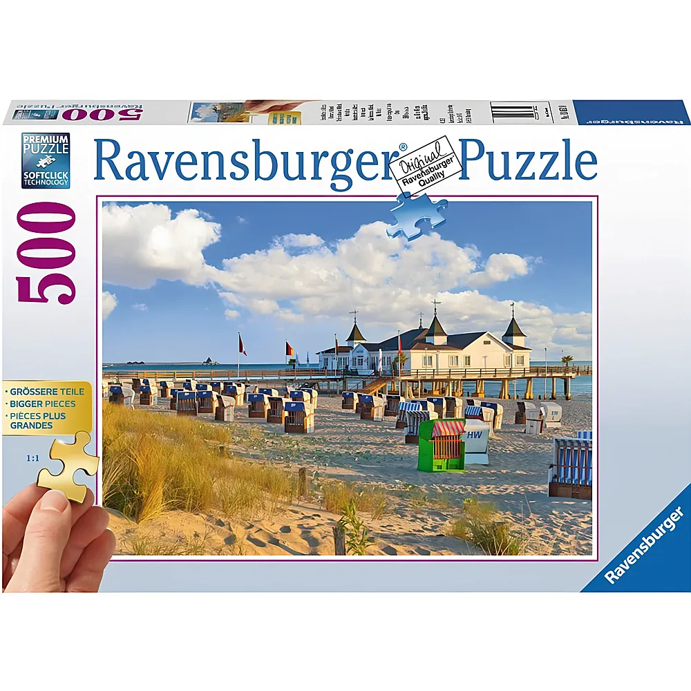 Ravensburger Puzzle Strandkrbe in Ahlbeck 500Teile