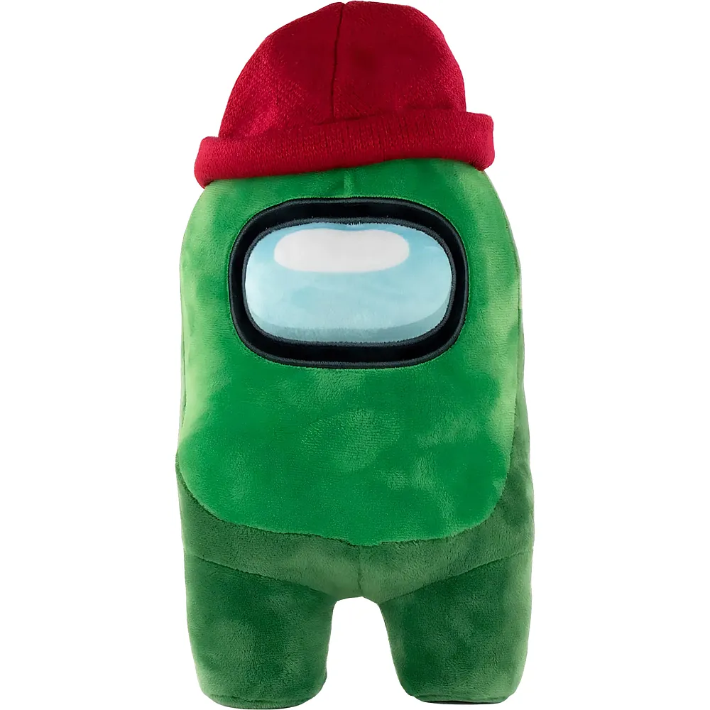 FAMOSA Pl�schtiere Offizielles Produkt von Among Us - Gr�n mit Roter Kappe - Super Soft Qualit�t