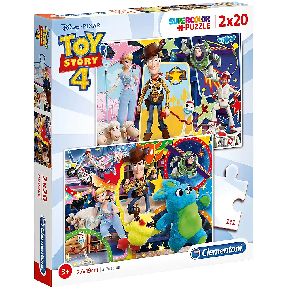 Clementoni Puzzle Supercolor 2in1 Toy Story 4 - 20 Teile